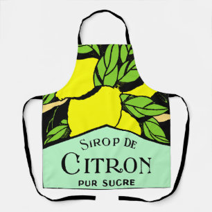 Antikes Sirop de Citron Lemons Werbeplakat Schürze