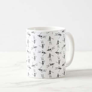 Antikes Skelett Kunst, Dichtung und Musik Kaffeetasse