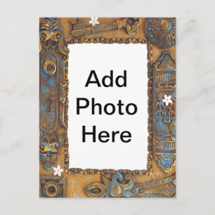 Antikes Skelett-Schlüsselrahmen hinzufügen Ihr eig Postkarte