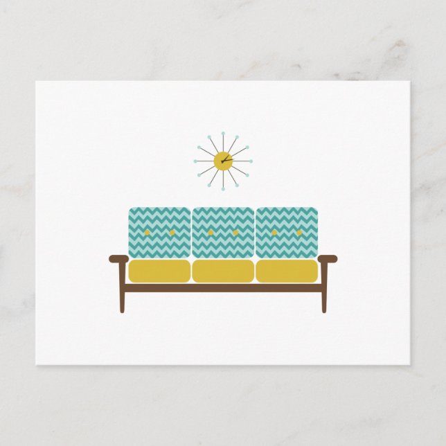 Antikes Sofa Postkarte (Vorderseite)