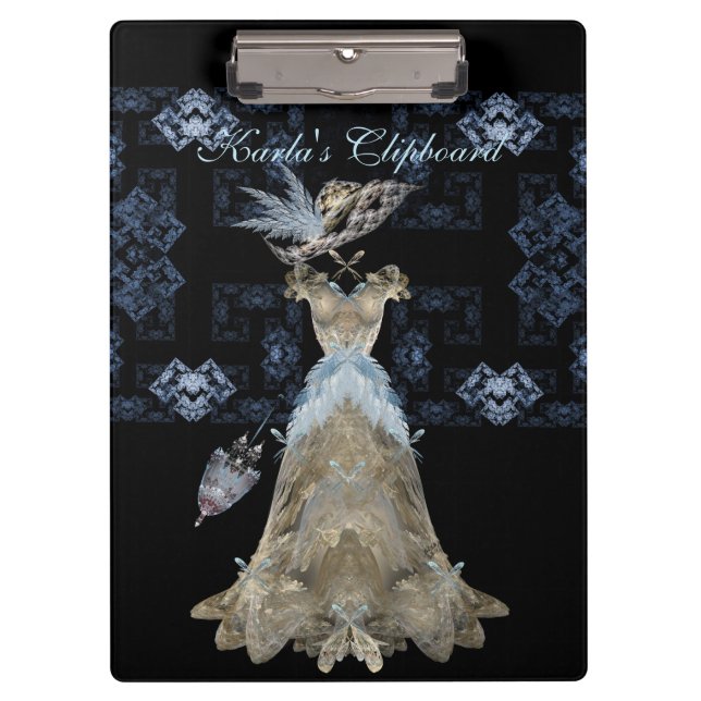 Antikes Spitze-Klemmbrett Klemmbrett (Vorderseite)