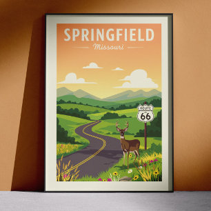Antikes Springfield Missouri Poster