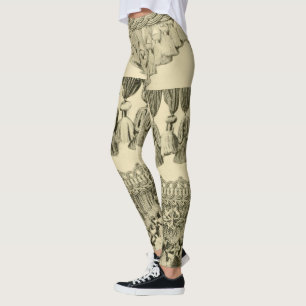 Antikes Stammmuster von Tassel und Spitzen Leggings