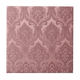 Antikes Tapetenmuster Rosa Fliese