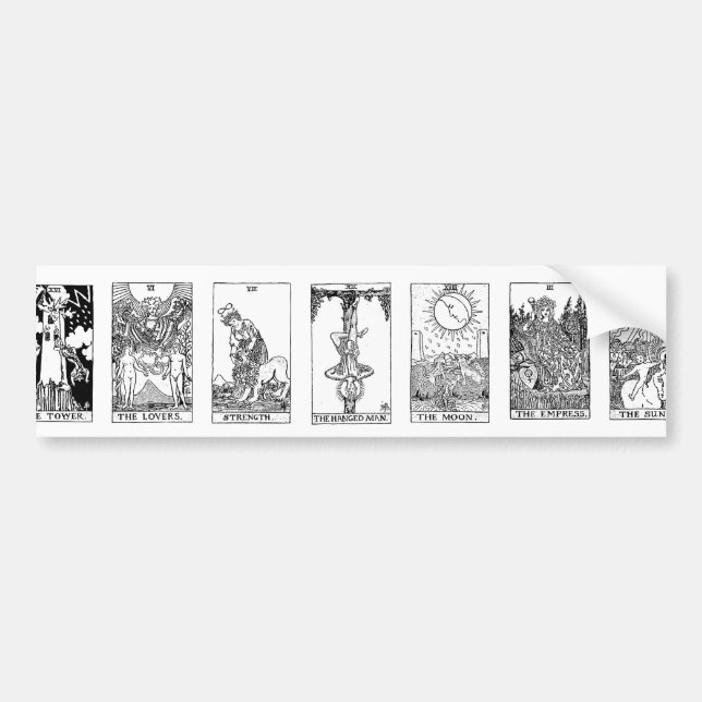 antikes Tarot Autoaufkleber (Vorne)