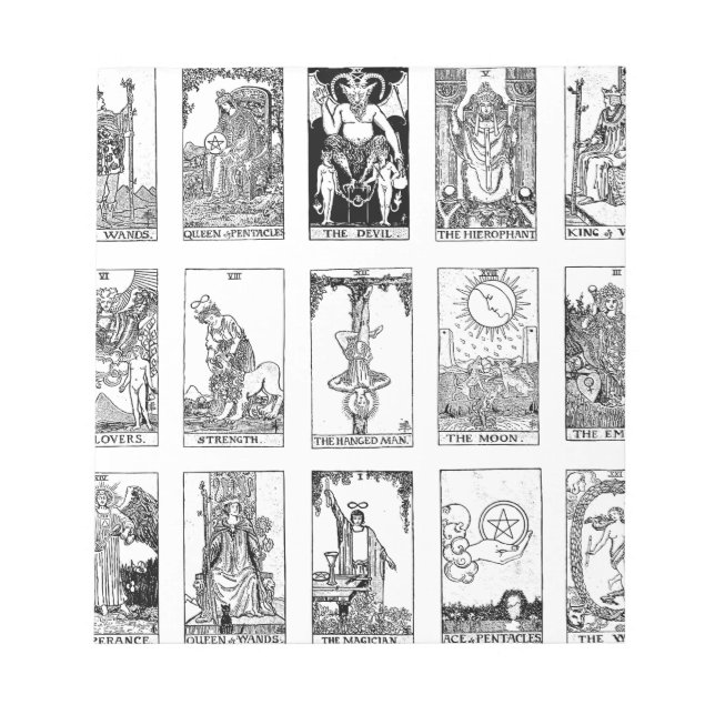 antikes Tarot Notizblock (Vorderseite)