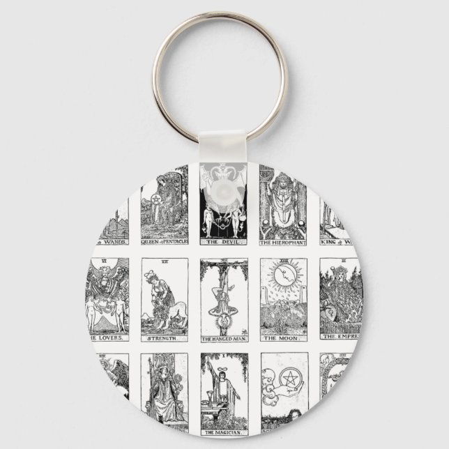 antikes Tarot Schlüsselanhänger (Vorderseite)