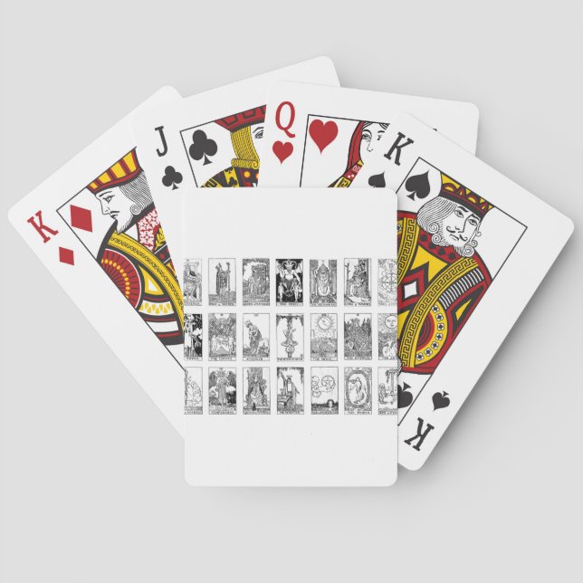 antikes Tarot Spielkarten (Rückseite)
