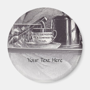 Antikes Teetablett Magnet