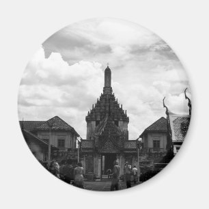 Antikes Thailand Bangkok Wat Phra Kaew Touristen B Magnet