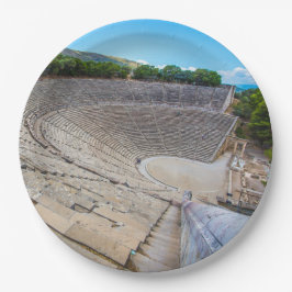 antikes Theater in Epidaurus, Argolis, Griechenlan Pappteller