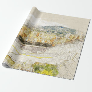 Antikes Theater von Athen, Griechenland Geschenkpapier