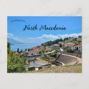 Antikes Theater von Ohrid Nordmazedonien Postkarte