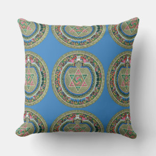 Antikes tibetisches tantrisches Buddhismus-Mandala Kissen