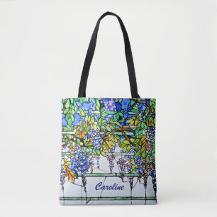 Antikes Tiffany-Buntglas Wisteria-Blumenkunst
