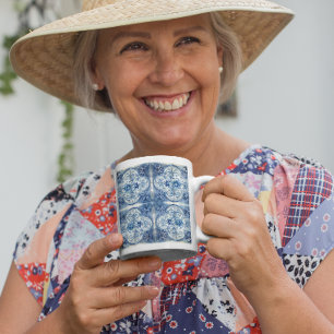 Antikes Tile in Delft Blue Tasse