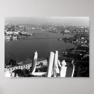 Antikes Türkei Istanbul goldenes Horn Fluss Poster