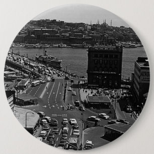 Antikes Türkei Istanbul Karakoy Galata-Brücke Button