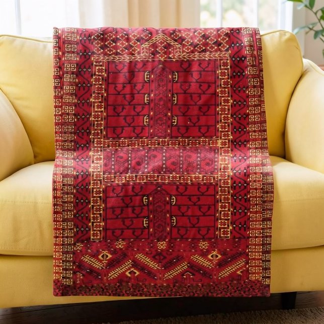 Antikes turkmenisches Design Fleecedecke (Von Creator hochgeladen)
