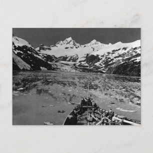 Antikes USA Alaska Glacier Bay National Monument Postkarte
