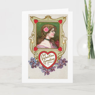 Antikes Valentine Feiertagskarte