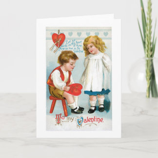 Antikes Valentine Feiertagskarte