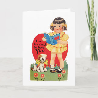 Antikes Valentine Feiertagskarte