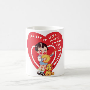 Antikes Valentine Kaffeetasse