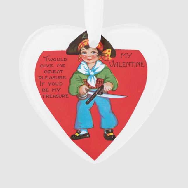 Antikes Valentine Ornament (Vorderseite)