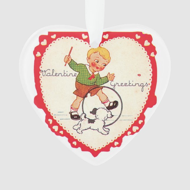Antikes Valentine Ornament (Vorderseite)