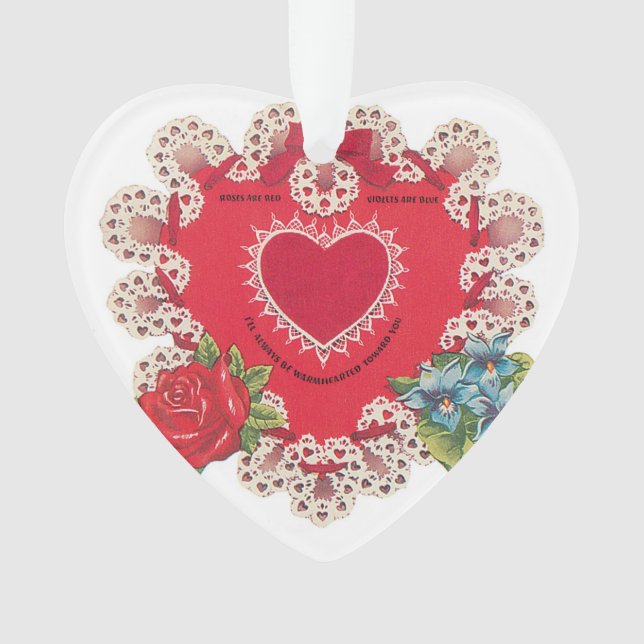 Antikes Valentine Ornament (Vorderseite)
