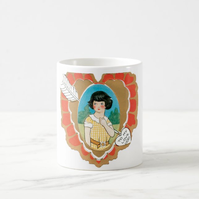 Antikes Valentine Tasse (Mittel)