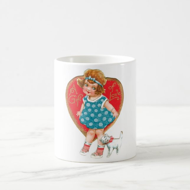 Antikes Valentine Tasse (Mittel)