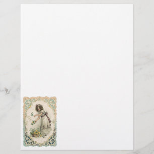 Antikes Valentinstag-Motiv im viktorianischen Stil Flyer