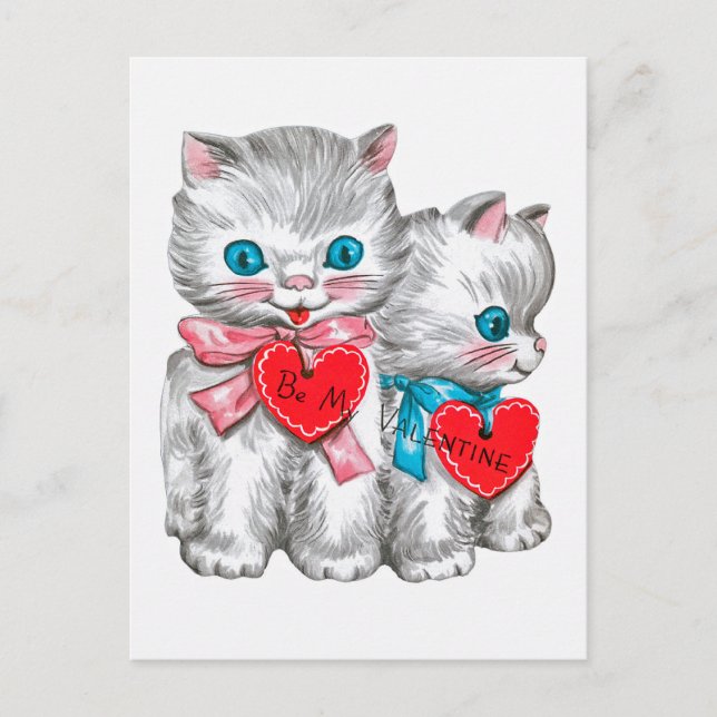 Antikes Valentinstag-Postkarte Feiertagspostkarte (Vorderseite)