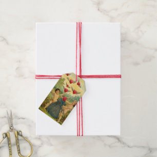 Antikes Valentinstag, viktorianische Cherubs Herze Geschenkanhänger
