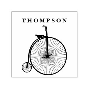 Antikes Velociped Hochrad Fahrrad Penny Farthing F Permastempel