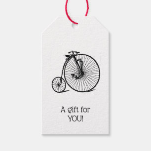 Antikes Velociped Penny Farthing Fahrrad Bike Geschenkanhänger