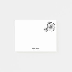 Antikes Velociped Penny Farthing Fahrrad Bike Post-it Klebezettel