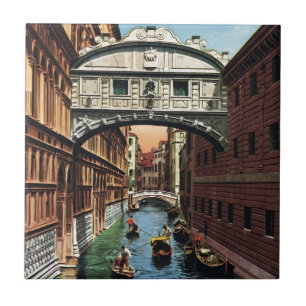 Antikes Venedig, die Seufzerbrücke Fliese