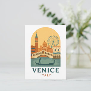 Antikes Venedig Italien Reiseplakat Postkarte Retr