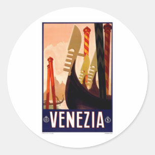 Antikes Venezia Runder Aufkleber