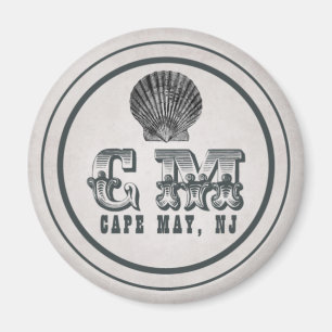 Antikes viktorianisches Cape May New Jersey Strand Magnet