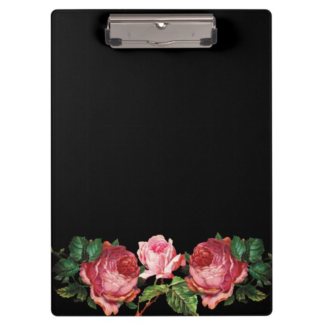 Antikes Viktorianisches Floristisches Stylist Klemmbrett (Vorderseite)