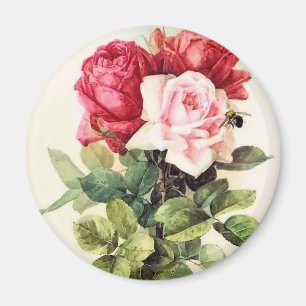 Antikes viktorianisches Rosenbouquet Magnet