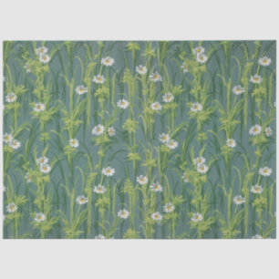 Antikes Viktorianisches Vintages Blume Muster Seidenpapier