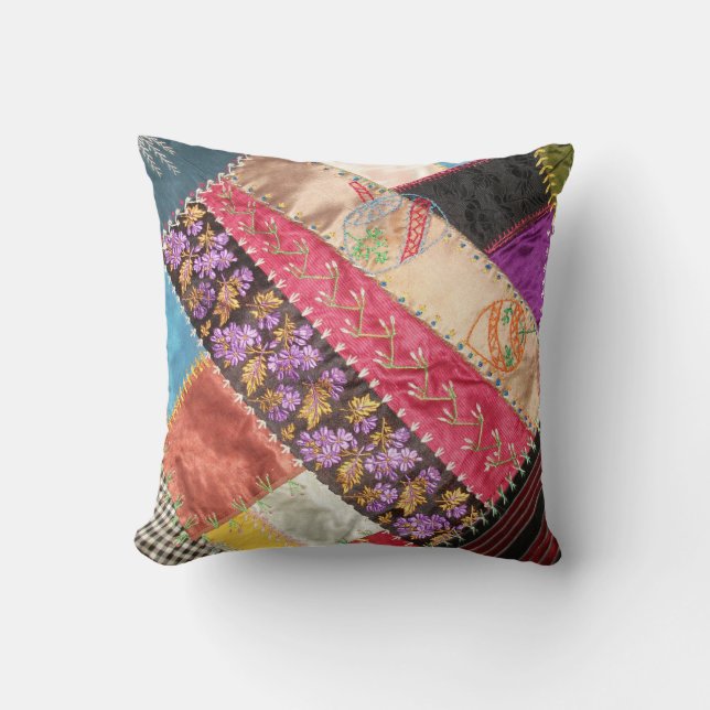 Antikes, Viktorianisches Zeitalter, verrückter Qui Kissen (Vorderseite)