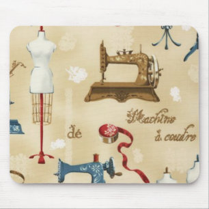 Antikes Vintage-Näherin-Design-Mauspad Mousepad