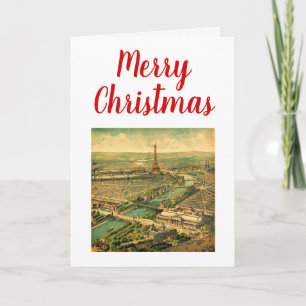 Antikes Vintage Paris Plakat Weihnachten Xmas