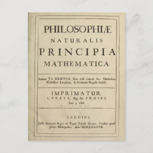 Antikes Vintage-Philosophiebuch der Natur Postkarte